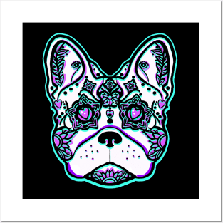 French Bulldog Sugar Skull Posters and Art